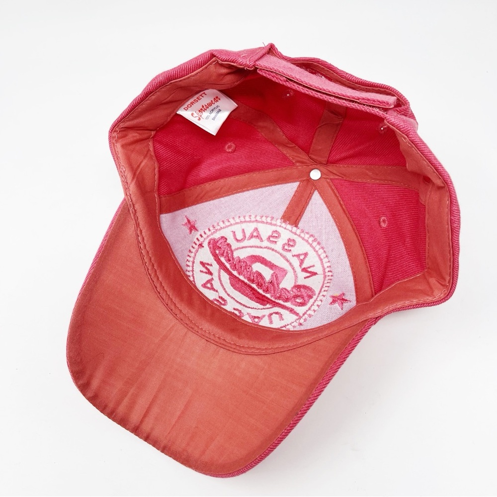 Bahamas Nassau Embroidered Adjustable Baseball Cap Souvenir Unisex Coral Pink - Picture 7 of 8